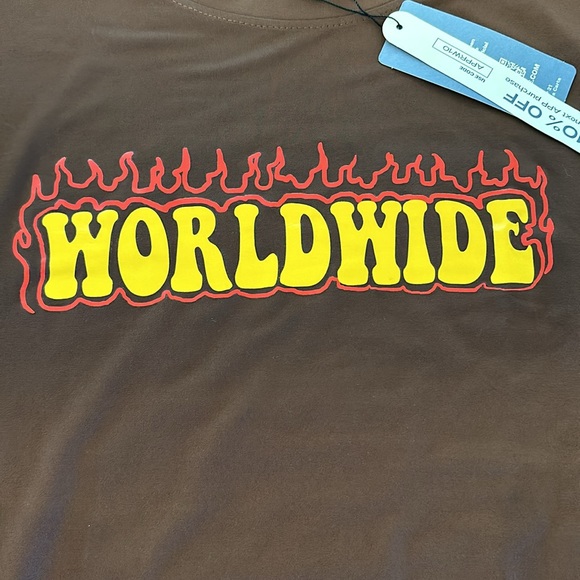 Romwe brown graphic tee XXL - Picture 2 of 7